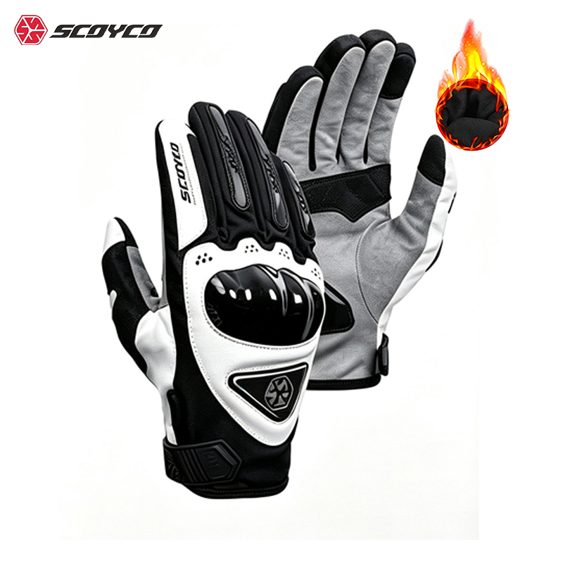 Work Glove Impact - Zimowe rękawice motocyklowe Scoyco z ochroną