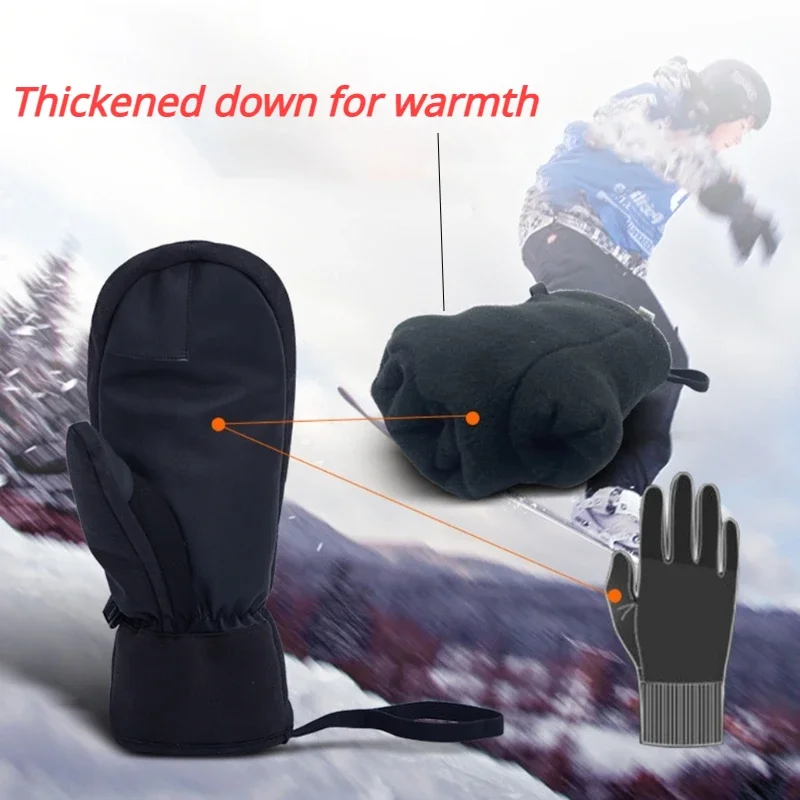 Ski Glove Waterproof - Zimowe rękawice narciarskie wodoodporne z funkcją