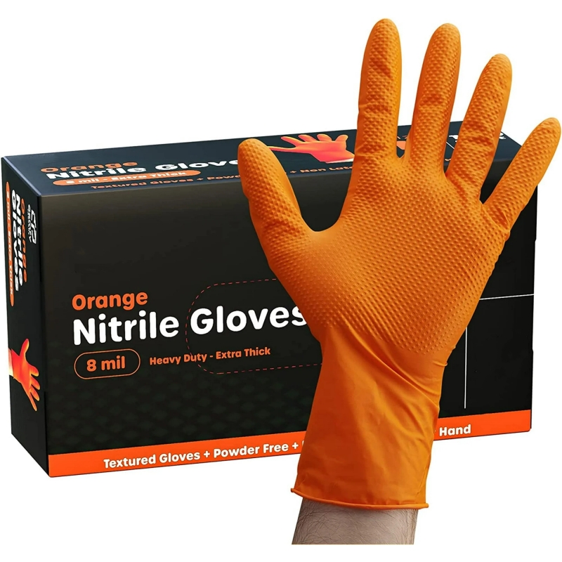 Rękawice nitrylowe 8mil Grube  – Nitrile Mechanic Glove recenzja i cena