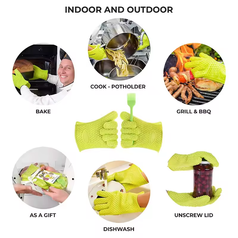 Silikonowe rękawice do grillow – Oven Mitt Silicone recenzja i cena